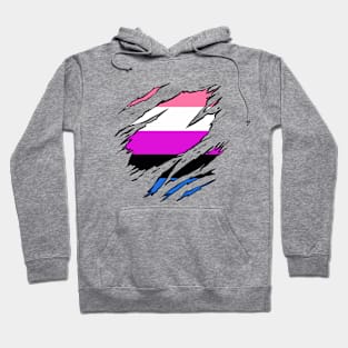 LGBTQI+ Superhero Gender Fluid flag Hoodie